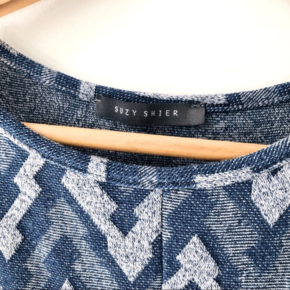 Cotton Geometric Skater Dress - Picture 5 of 10